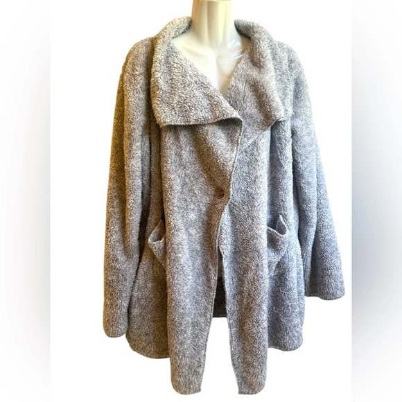 Hugs From Soft Surroundings Hug Me Cardi Terry Cardigan Sz M - Picture 1 of 8